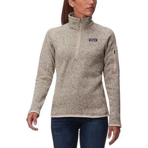 Women's Better Sweater® 1/4-Zip Fleece in “Pelican” size M